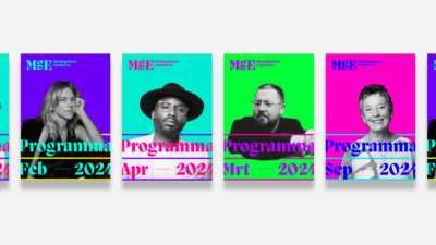 Omslag van het programma boekje van Muziekgebouw Eindhoven