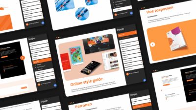Screenshots van de Online Style Guide van Kunst Centraal