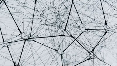 abstract netwerk van draden