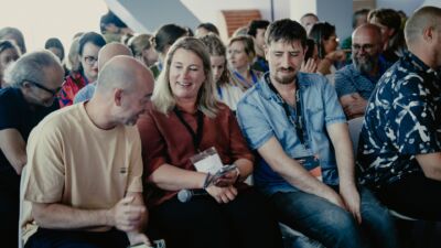 Teamleden tijdens Eagerly Meetup 2026